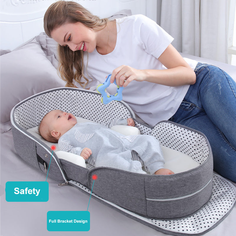 Lit bébé pliable et amovible, sac à langer