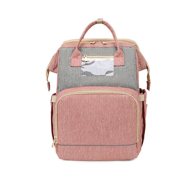 Sac à dos pliable multifonction avec chargeur USB pour maman