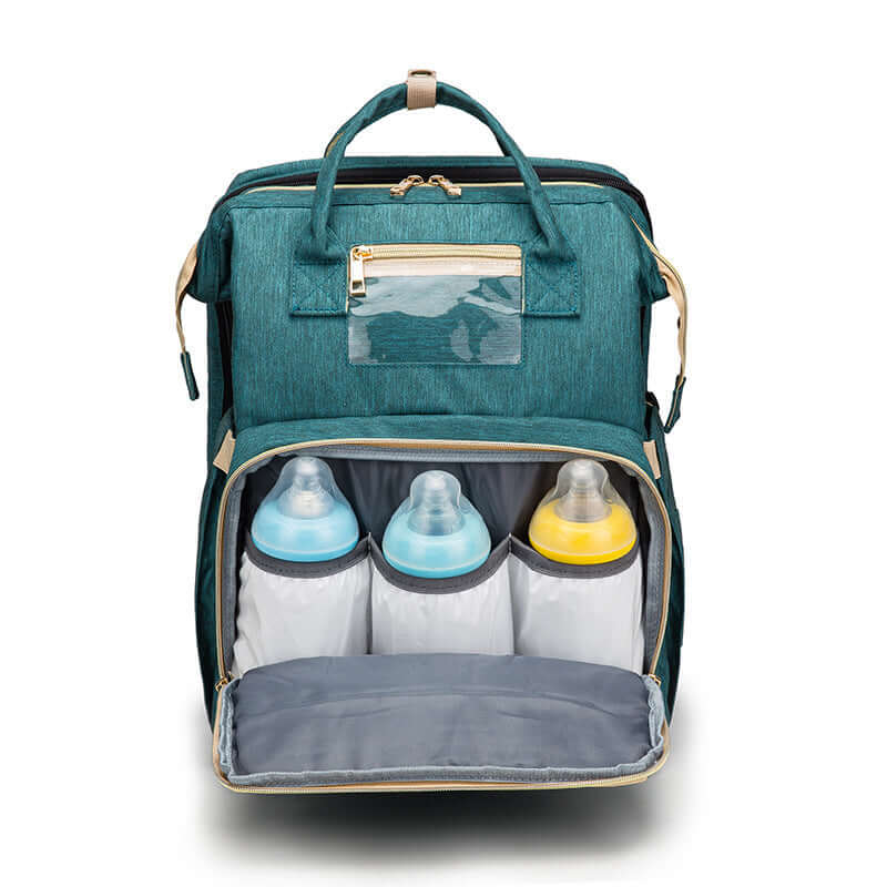 Sac à dos pliable multifonction avec chargeur USB pour maman