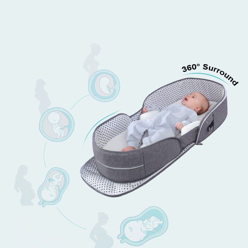 Lit bébé pliable et amovible, sac à langer