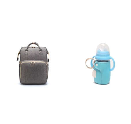 Sac à dos pliable multifonction avec chargeur USB pour maman