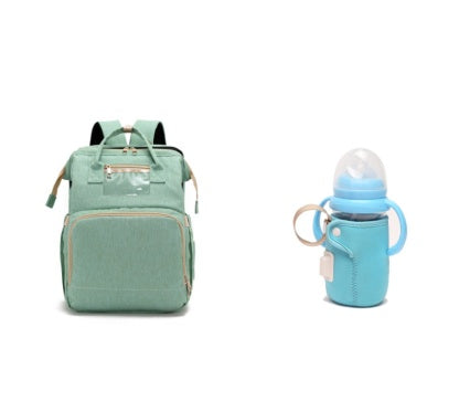 Sac à dos pliable multifonction avec chargeur USB pour maman