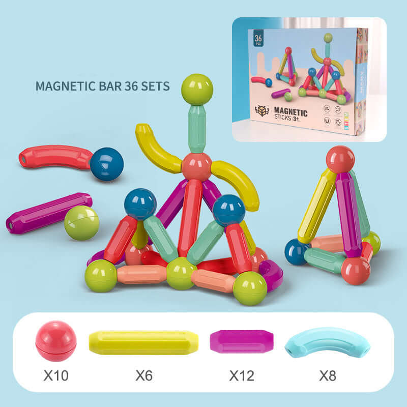 Jouets pour bébés, blocs de construction magnétiques
