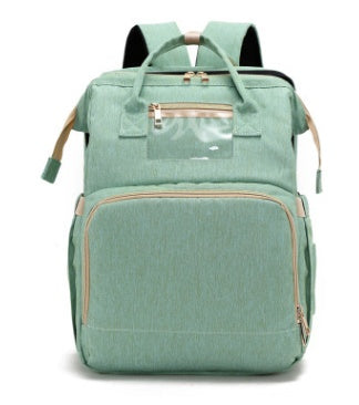 Sac à dos pliable multifonction avec chargeur USB pour maman