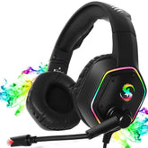 Casque de jeu à effet d'éclairage Rgb