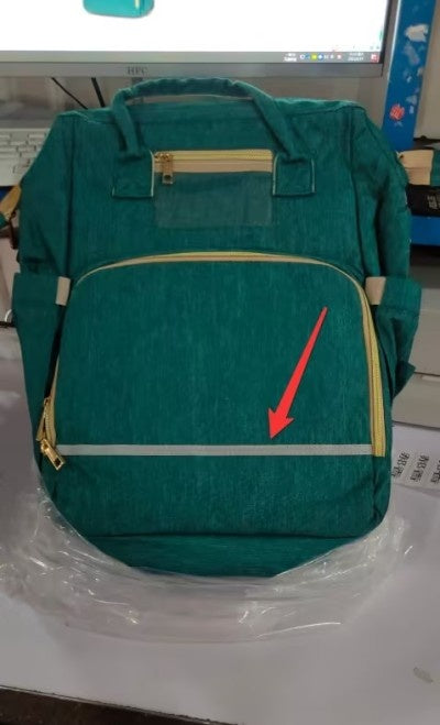 Sac à dos pliable multifonction avec chargeur USB pour maman