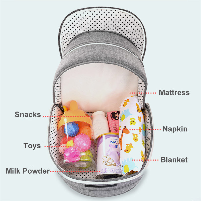 Lit bébé pliable et amovible, sac à langer