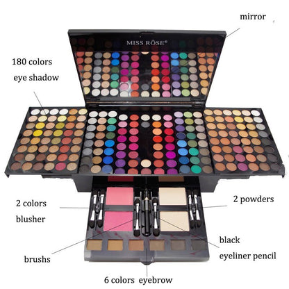 Palette de Maquillage Personnalisée en Forme de Piano avec 180 Couleurs de Fards à Paupières et Blush Makeup Palette Box