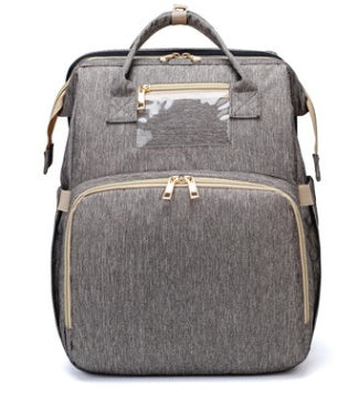 Sac à dos pliable multifonction avec chargeur USB pour maman