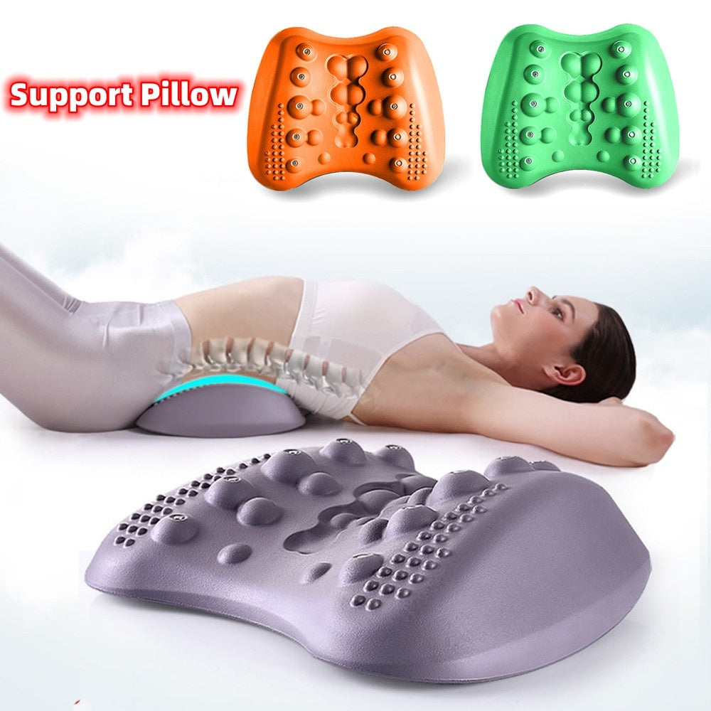 Lumbar Support Pillow For Lower Back Pain Relief Lower Back Stretcher Massager For Chronic Lumbar Pain Relief &amp; Herniated Disc