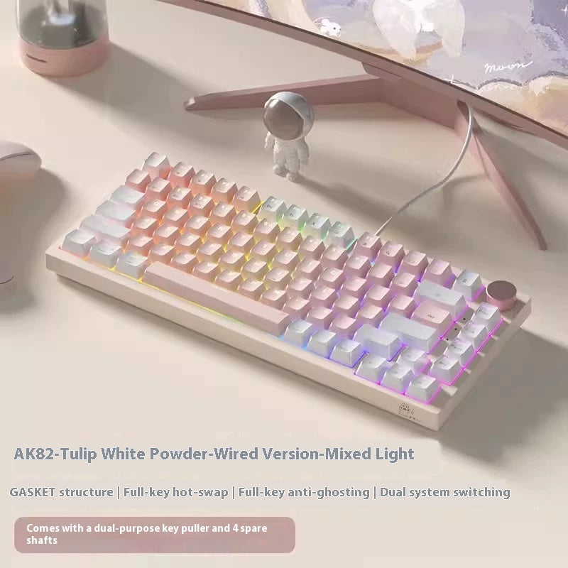 Clavier de bureau à domicile de jeu couleur créatif