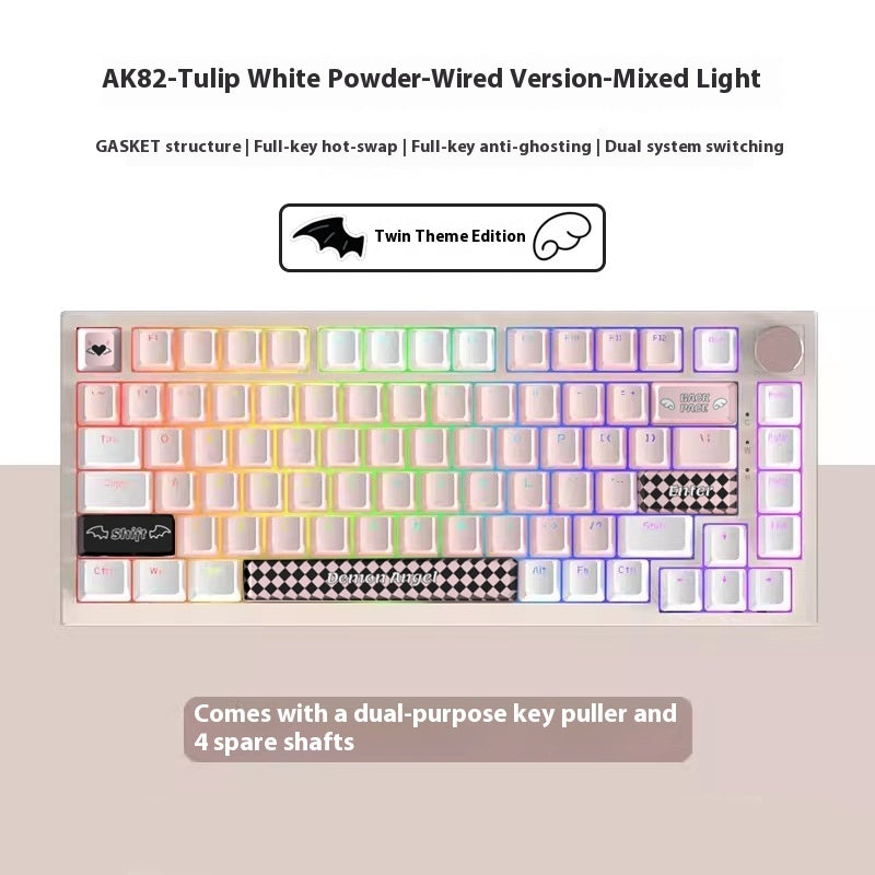 Clavier de bureau à domicile de jeu couleur créatif