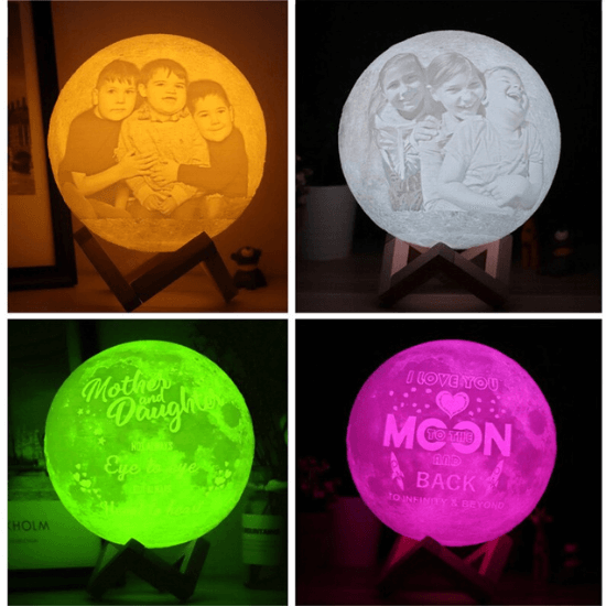 Lampe Lune 3D Personnalisée