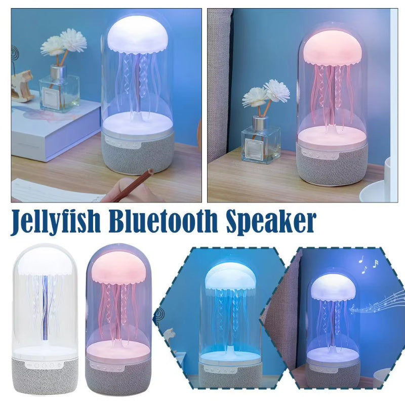 3 in 1 Colorful Jellyfish Lamp with Bluetooth Speaker