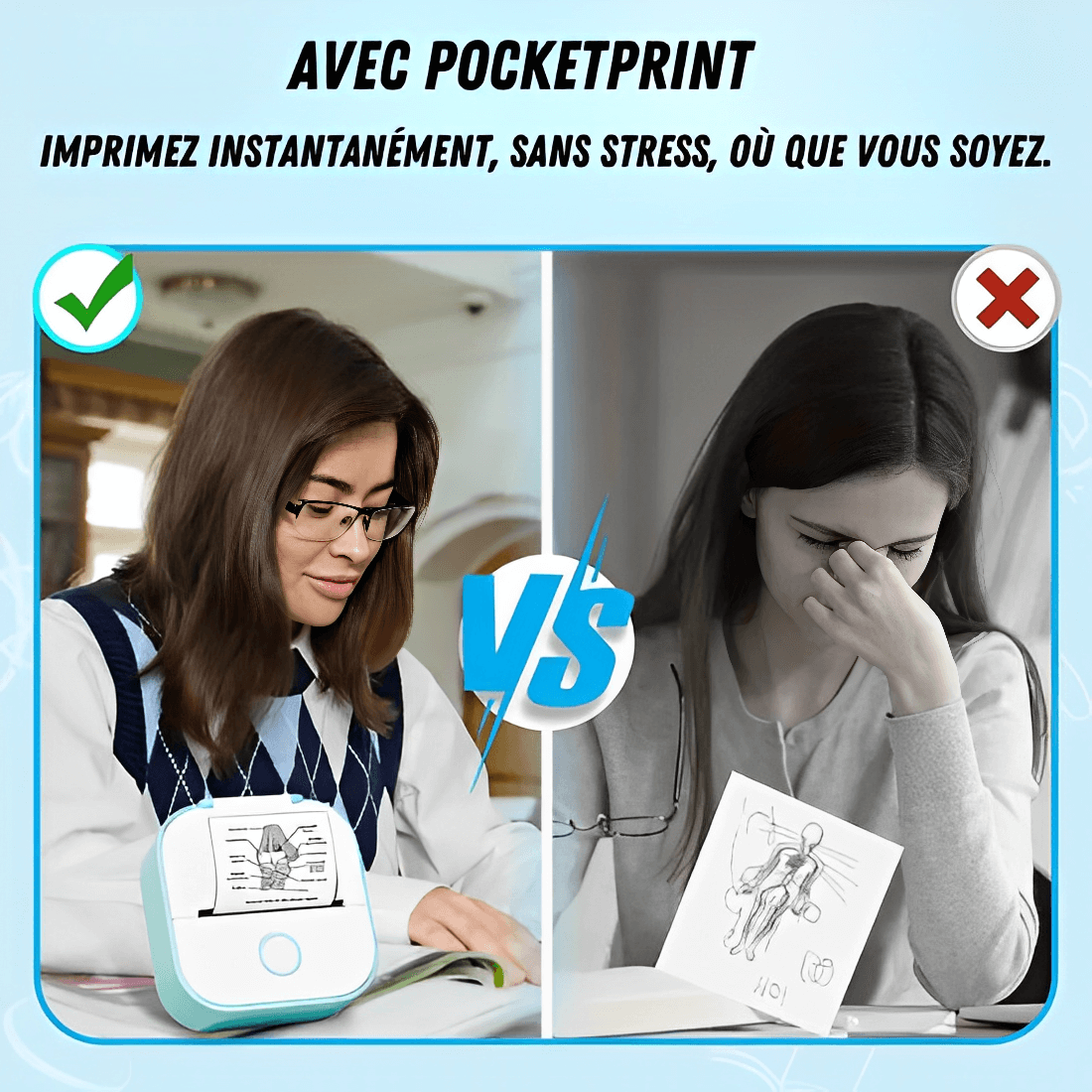 PocketPrint : la solution d’impression économique et sans encre pour vos documents scolaires.