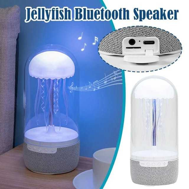 3 in 1 Colorful Jellyfish Lamp with Bluetooth Speaker