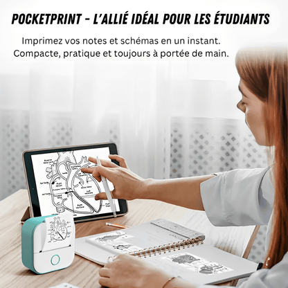 PocketPrint : la solution d’impression économique et sans encre pour vos documents scolaires.