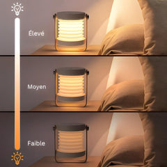 Une lampe portable 3-en-1 polyvalente, idéale pour l'éclairage personnel à la maison, en voyage ou en extérieur.