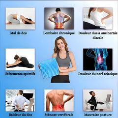 Civière dorsale Orthopédique Quebekado, solution orthopédique innovante recommandée par les orthopédistes pour soulager les douleurs du dos et du cou, améliorer la posture et garantir un meilleur sommeil. Plus de 15,000 utilisateurs satisfaits.