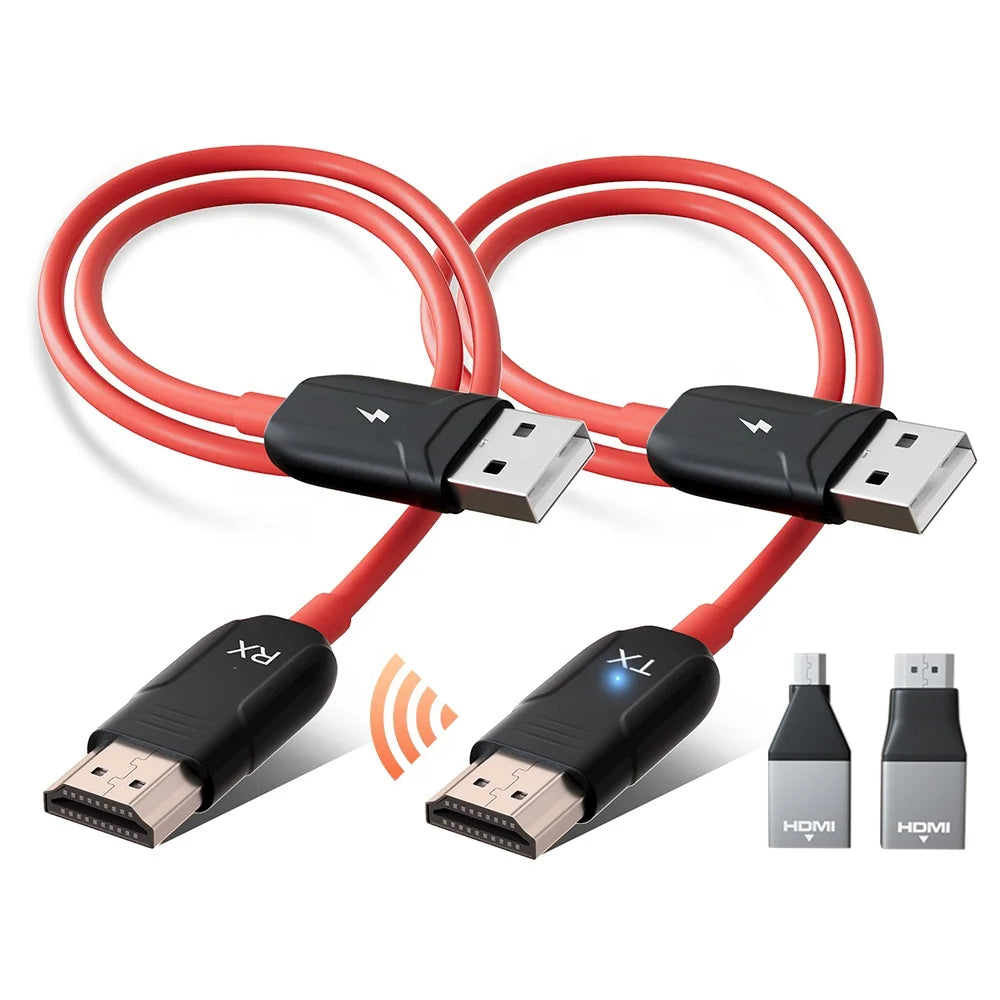 Wireless HDMI Transmitter and Receiver USB-C HDMI Wireless Extender HDTV Transmission for TV Streaming USB C HDMI Transmitter