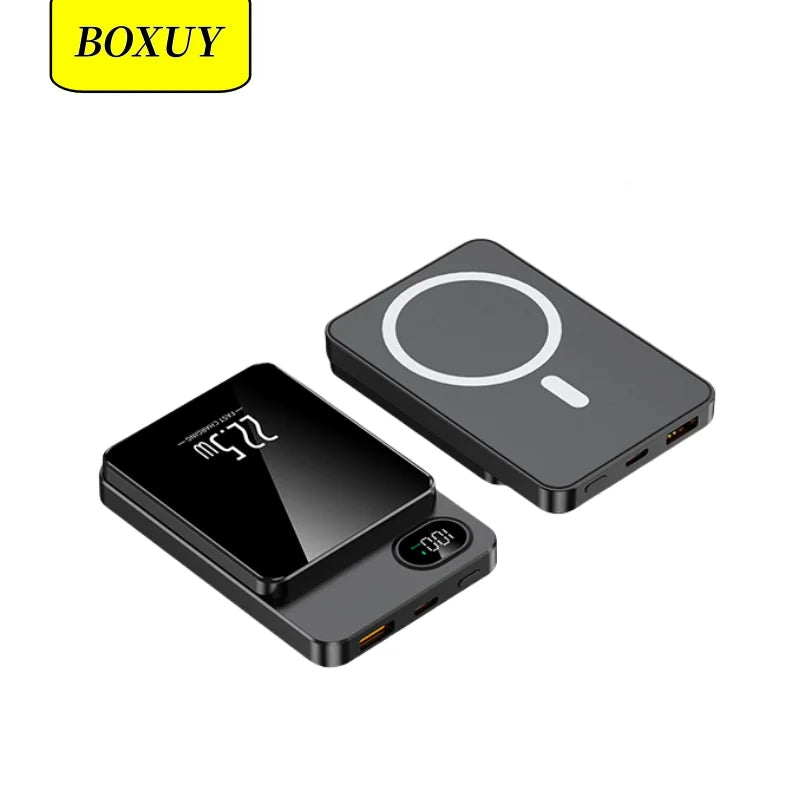 Sell Well  PD20W TYPE-C Quick Charge 5000mah Wireless 15W Fast Charge  Portable Mini 10000mAh Magnetic Q9 Powerbank for Phone