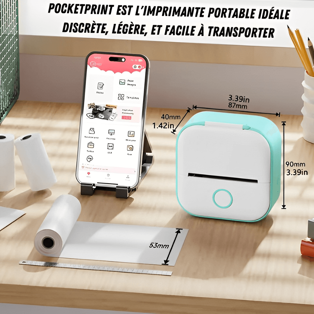 PocketPrint : la solution d’impression économique et sans encre pour vos documents scolaires.