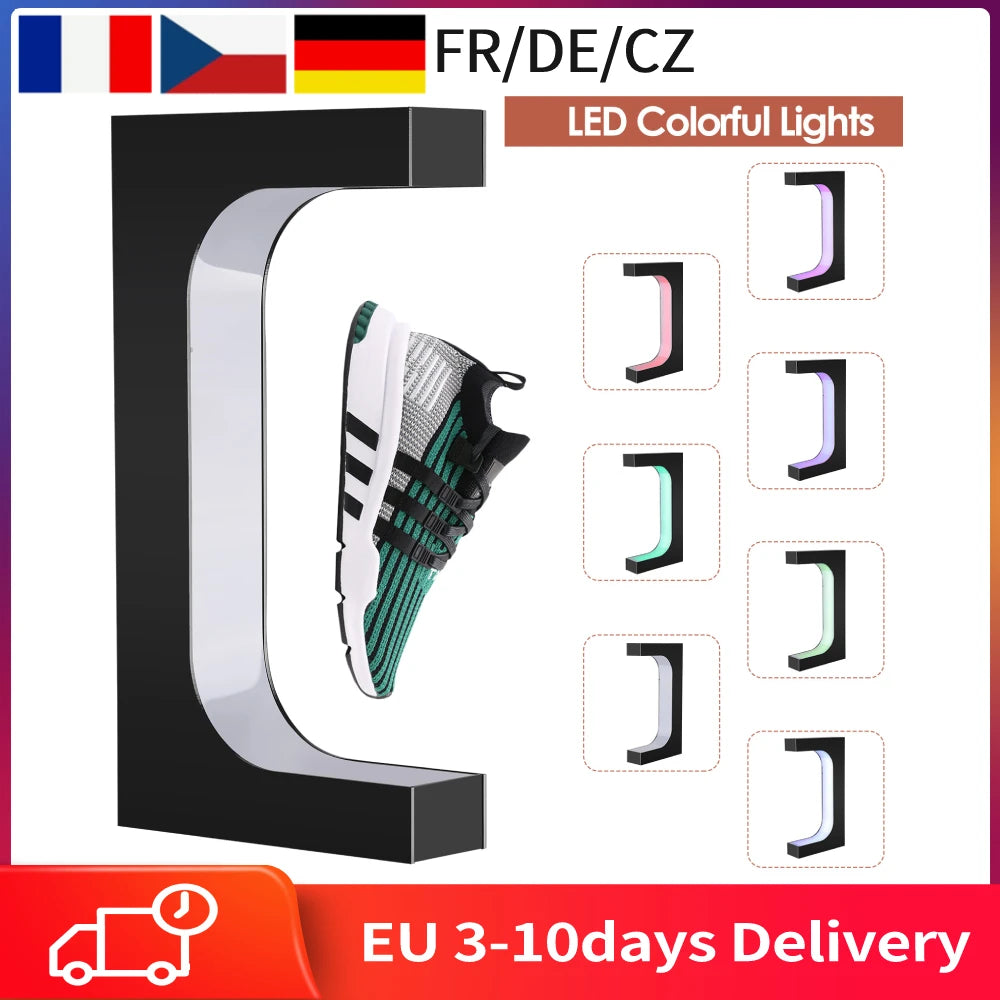 Présentoir Rotatif à LED pour Chaussures de dehors, Support Flottant T1, 1/7, 360