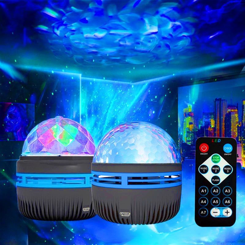 LED Starry Galaxy Projector - Rotating Mood Lamp for Kids