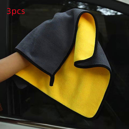 Two-color Couble-sided Car Dual-use Cleaning Car Wash Towel