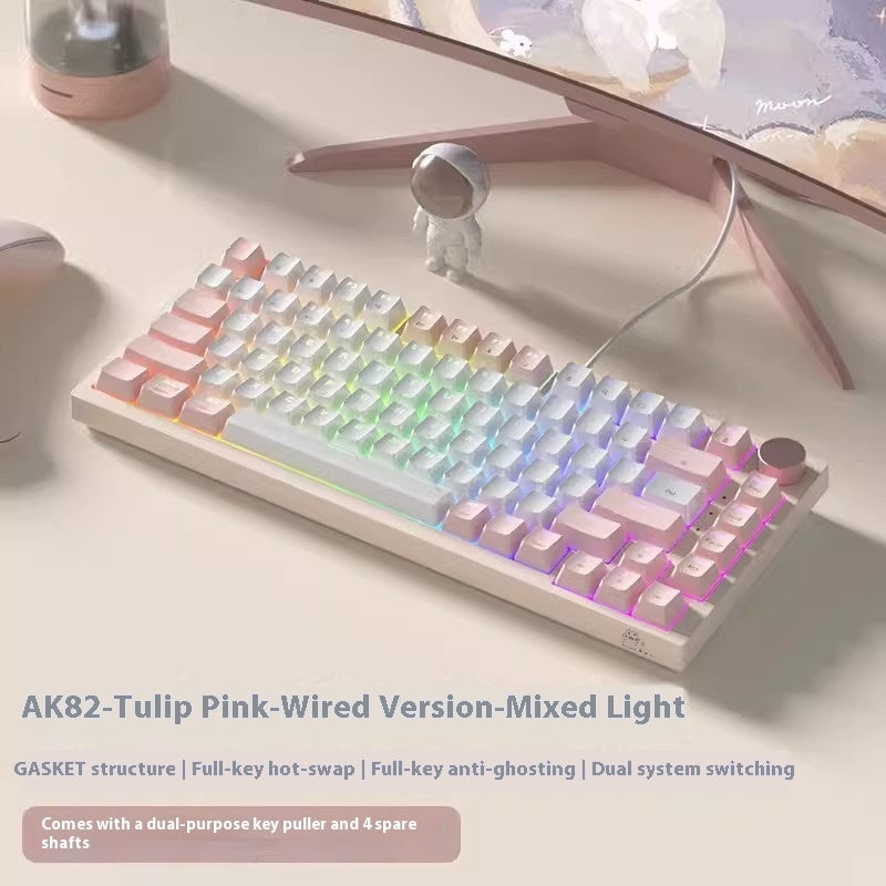 Clavier de bureau à domicile de jeu couleur créatif
