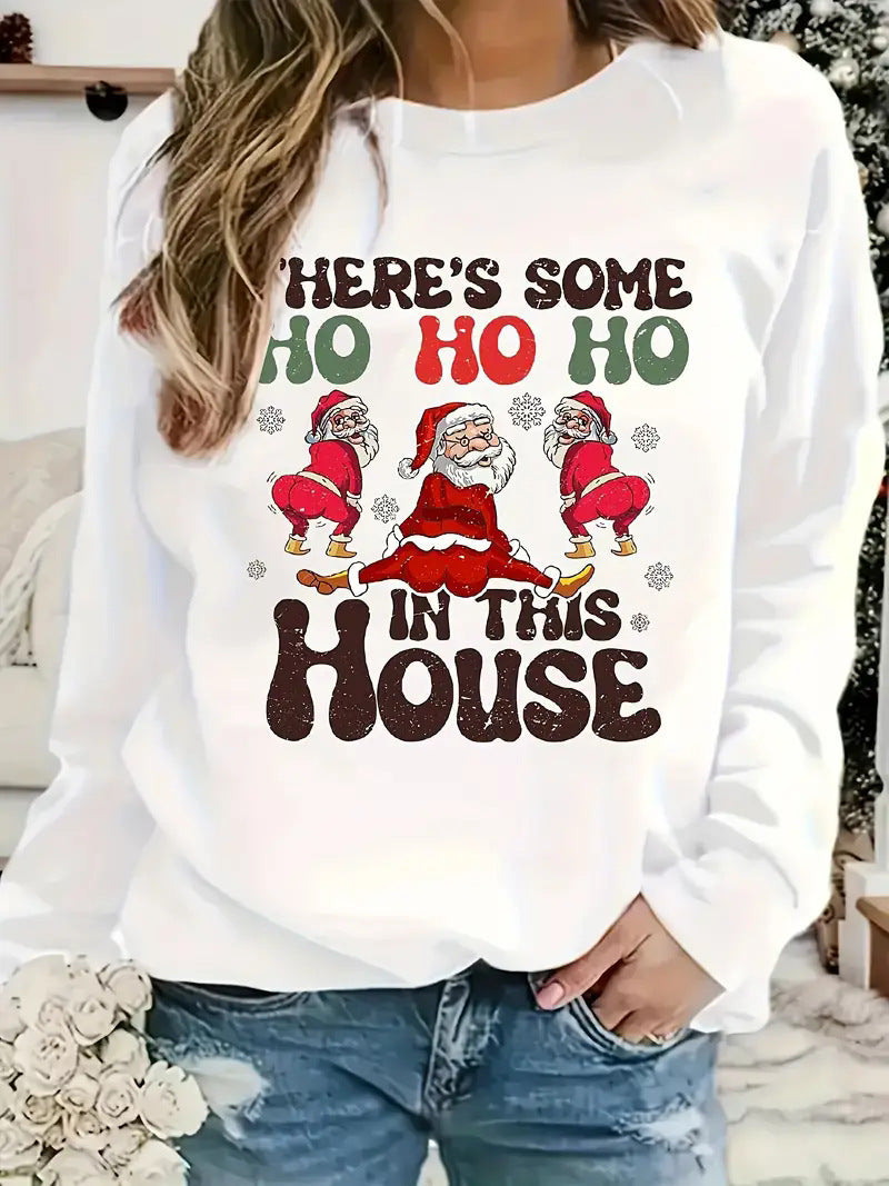 Christmas Series Round Neck Sweater For Women