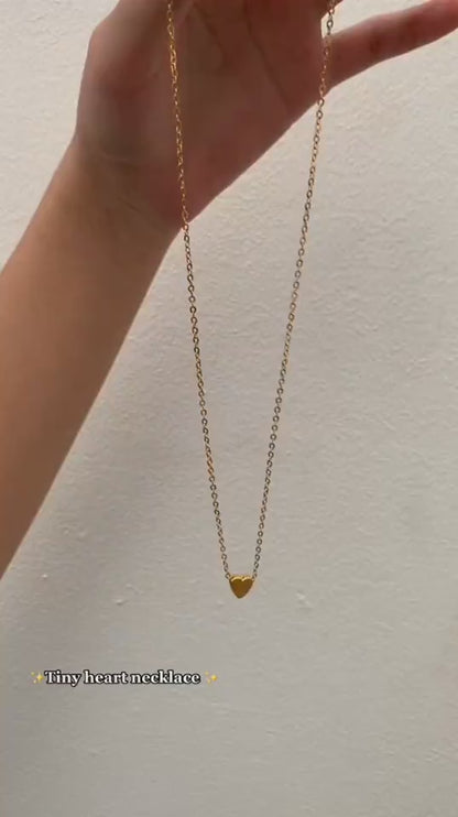 Simple Fashion Gold Color Double-sided Love Pendant Necklaces