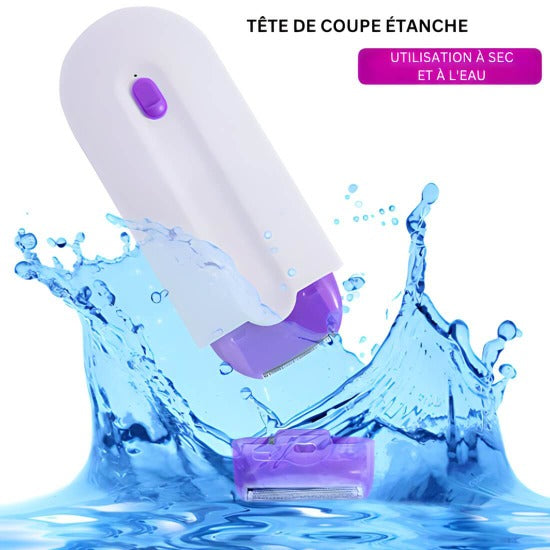 Femme dévoilant une peau lisse grâce à l&