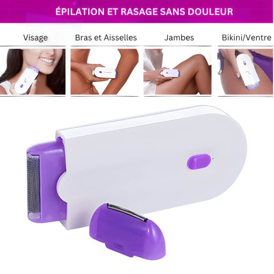 Femme dévoilant une peau lisse grâce à l&